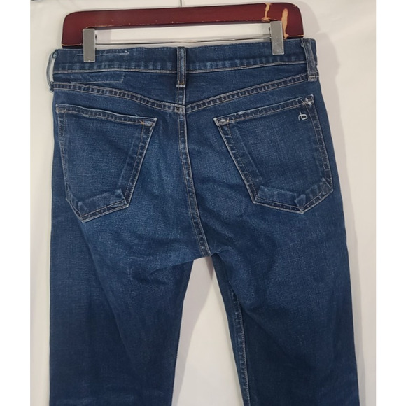 Rag & Bone Mens Fit 2 Slim in WRANCE Denim Jeans US 28 - Picture 4 of 6